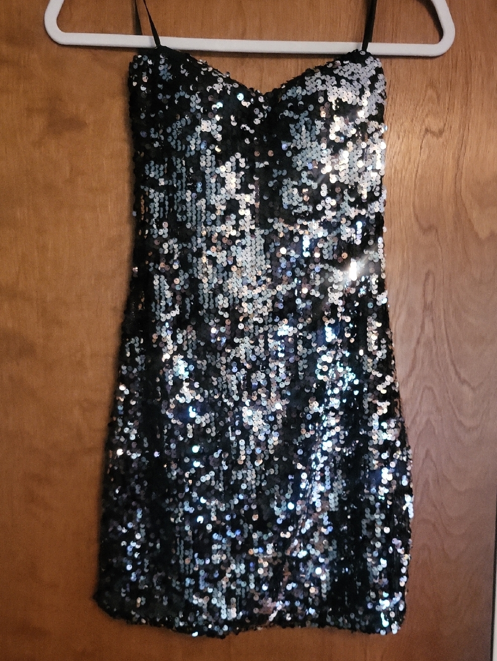 As U Wish Sequin Tube Mini Dress